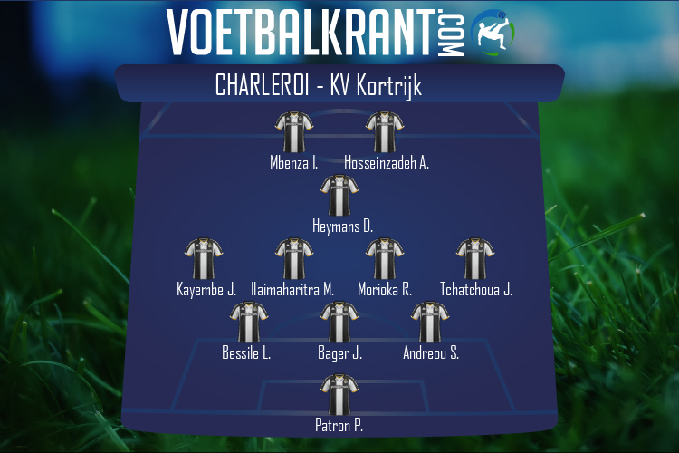 Opstelling Charleroi | Charleroi - KV Kortrijk (18/10/2022)
