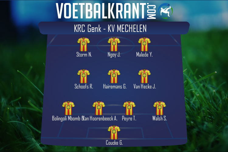 Opstelling KV Mechelen | KRC Genk - KV Mechelen (28/10/2022)