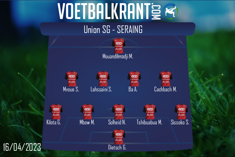 Opstelling Seraing | Union SG - Seraing (16/04/2023)