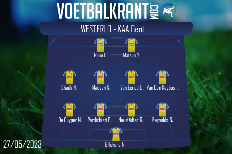 Opstelling Westerlo | Westerlo - KAA Gent (27/05/2023)