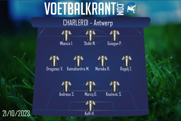 Opstelling Charleroi | Charleroi - Antwerp (21/10/2023)