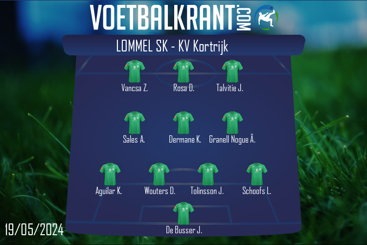 Opstelling Lommel SK | Lommel SK - KV Kortrijk (19/05/2024)