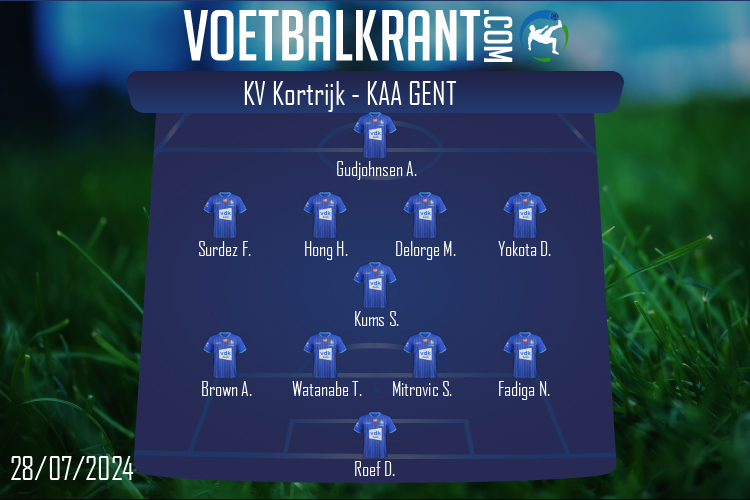 KAA Gent (KV Kortrijk - KAA Gent)