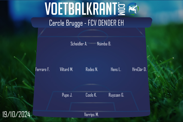 Opstelling FCV Dender EH | Cercle Brugge - FCV Dender EH (19/10/2024)
