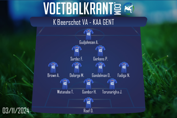 K Beerschot VA (K Beerschot VA - KAA Gent)
