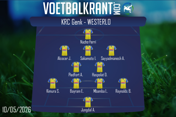 Opstelling Westerlo | KRC Genk - Westerlo (10/05/2026)