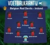 Dit zijn de vermoedelijke 11 Rode Duivels die tegen Ierland starten