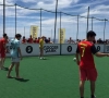 De Belgische en Zweedse fans haspelden ondertussen al hun wedstrijd af, op het veld én... op de terrasjes!