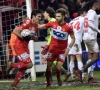 Perbet knalt in allerlaatste minuut Kortrijk voorbij tien Rouches in stormachtige match
