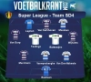 Ons team van speeldag 4 in de Super League ziet er als volgt uit