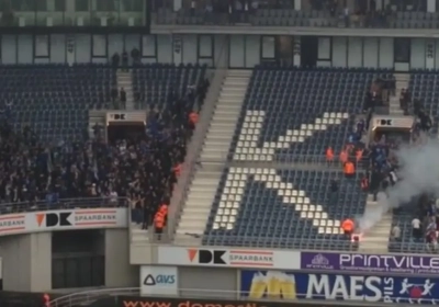 Hommeles na Gent-Genk: Fans gooien met stoeltjes en bommetjes