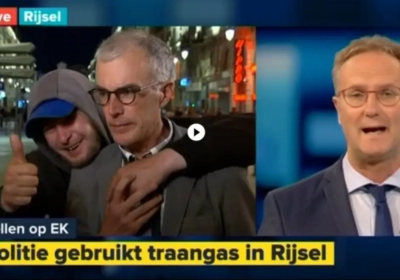 Video: Belgische reporter krijgt het aan de stok met dronken fan, maar blijft wel érg koelbloedig