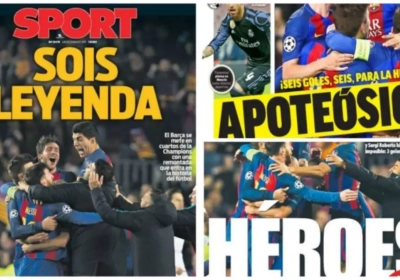 De Spaanse kranten vonden er nieuwe woorden voor uit: "Apoteosico" en simpelweg: "Helden"
