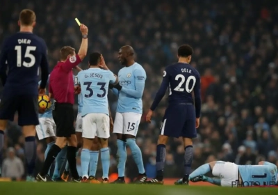 ? Dele Alli houdt niet van Belgen! De Bruyne mag blij zijn dat zijn been niet gebroken is (altijd rood, maar deze keer dus geel)