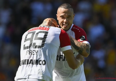 Antwerp-spelers wisselen complimenten uit na overwinning bij KV Mechelen