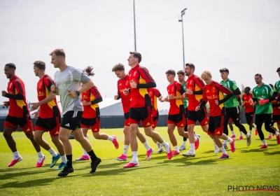 Twee Rode Duivels ontbreken op laatste training voor vertrek naar Kroatië