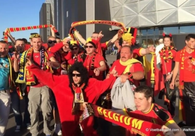 Belgische fans amuseren zich kostelijk in Zweden
