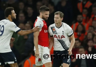 Bweikes... Kijk eens wat Vertonghen hier uitspookt met Giroud