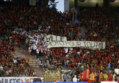 Fans Rode Duivels zijn Wilmots nog niet vergeten: met een wit hemd ...