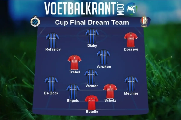 Dit is ons gemengd Dream Team voor de bekerfinale tussen Club Brugge en Standard