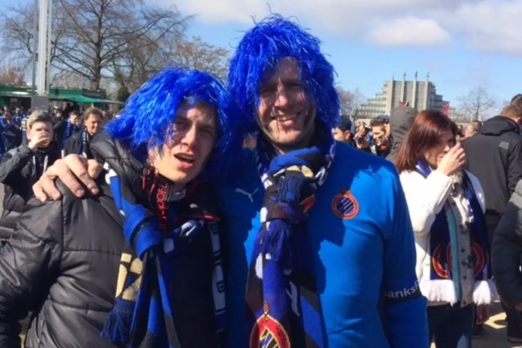 Fotoreeks: zo warmden de fans van Club Brugge en Standard zich op!