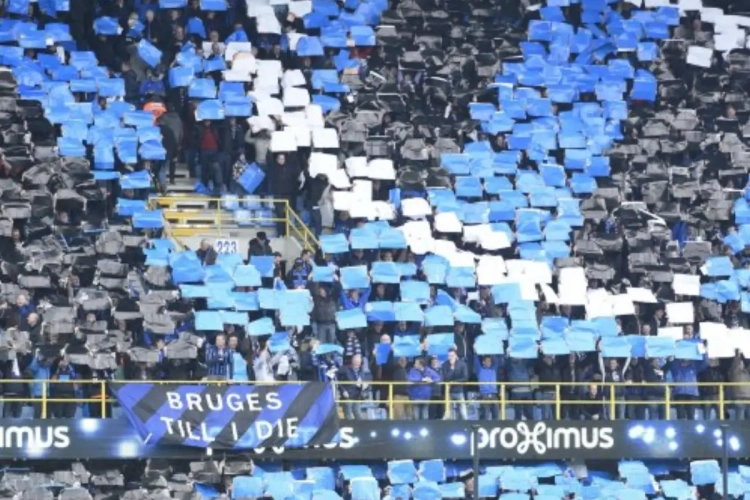 Club Brugge-supporters pakken uit met een schitterende en wel heel originele tifo