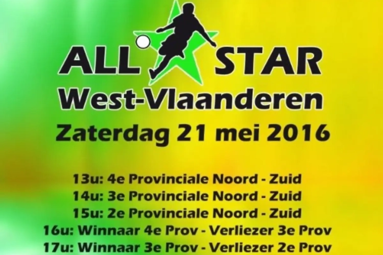 Het beste uit West-Vlaanderen komt ook dit jaar samen op de All Star Games