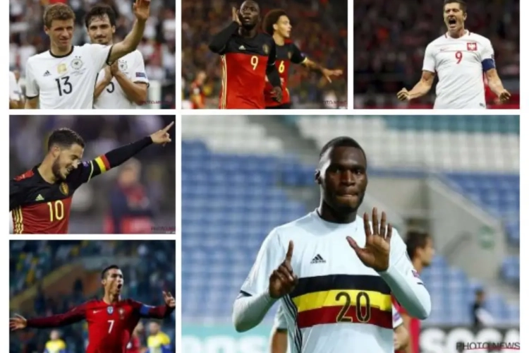 Onze Rode Duivels wedijveren eindelijk met Ronaldo, Lewandowski en Müller