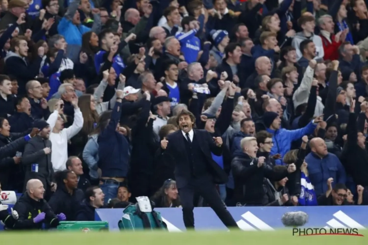 Conte is zot van de Chelsea-fans: "En toen hoorde ik het: 'Antonio Antonio Antonio'"