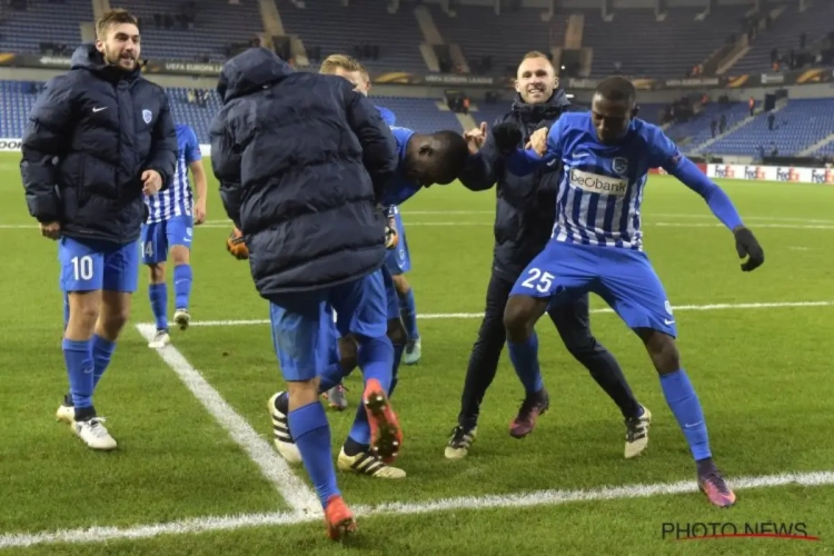 Foto: Genk-spelers gaan even los na Europese kwalificatie