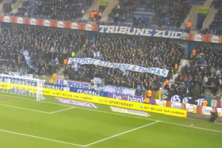 Video: Genk-supporters steken Thomas Buffel een hart onder de riem