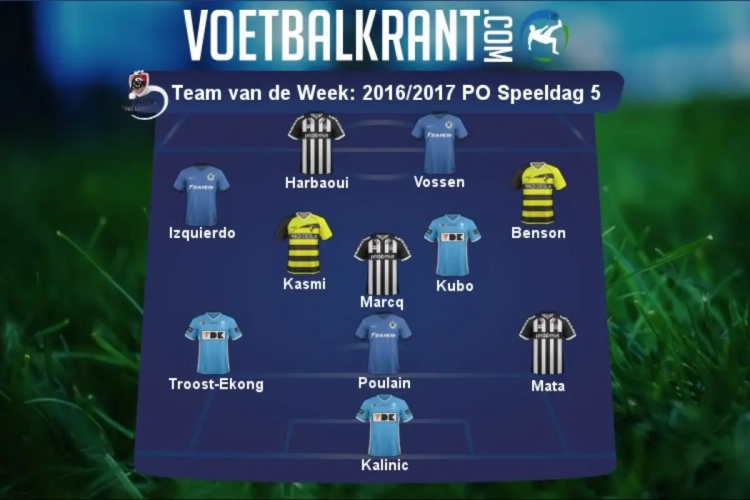 Dit is ons Team van de (mid)Week!
