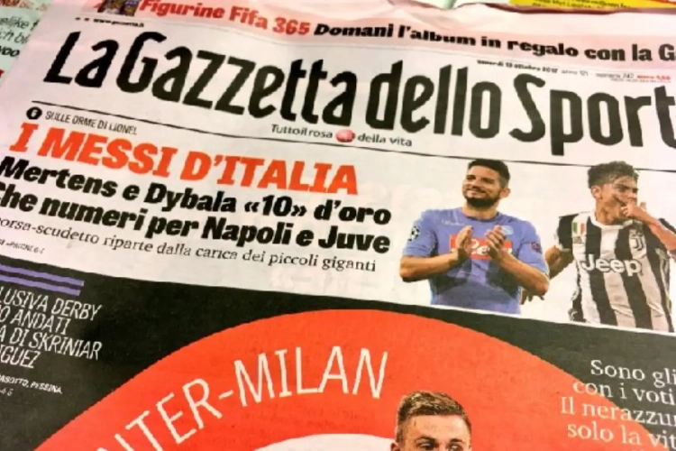 La Gazzetta geeft Mertens grootst mogelijk compliment
