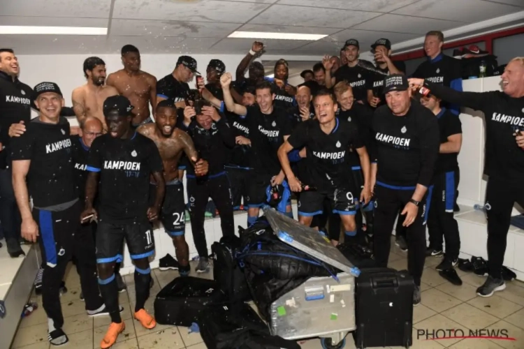? Douchen met champagne: kijk hier mee in de kleedkamer van kersverse kampioen Club Brugge