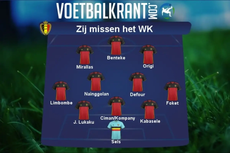 Geen slecht team! Dit elftal Rode Duivels bekijkt het WK van op de zetel