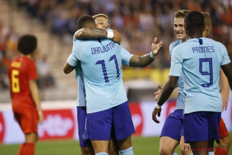 ? Na zijn eerste Champions League-goal scoort #brugesboy Danjuma nu ook voor Oranje tégen België: "Boze blikken toen mijn handen op elkaar gingen"