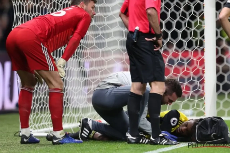 ? Christian Kabasele geeft zelf een update : "Mooi gebaar van de doelpaal die me in het ziekenhuis kwam bezoeken"