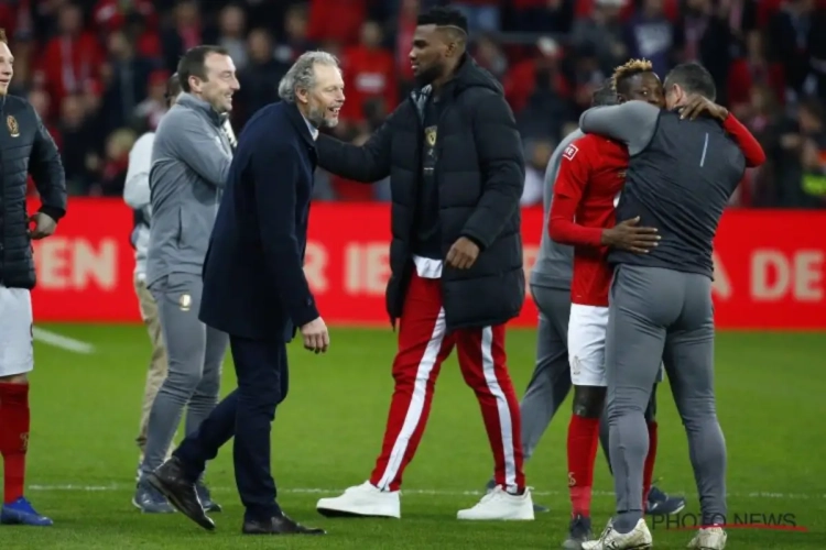 Michel Preud'homme reageert opgelucht na eerste driepunter in play-off 1