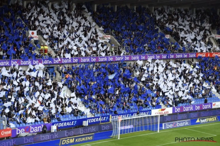 KRC Genk-supporters wuiven spelersbus voor cruciaal bekerduel uit met Bengaals vuur