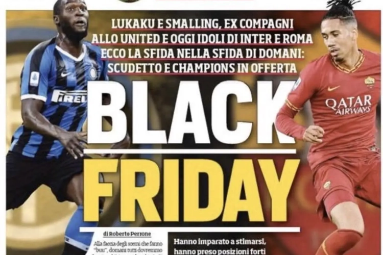 📷 Corriere dello Sport reageert op ophefmakende titel "Black Friday": "We wilden net de diversiteit positief maken"