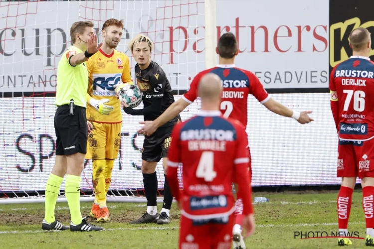 Vanderhaeghe en Maes zijn het roerend eens over één fase: "Een keeper maakt al nauwelijks kans en dan gaan ze hem nog beteugelen"