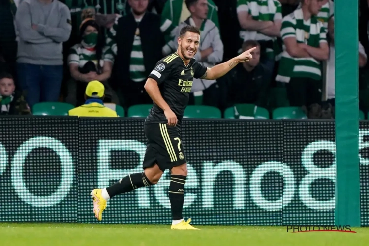 Eden Hazard terug op training bij Real Madrid