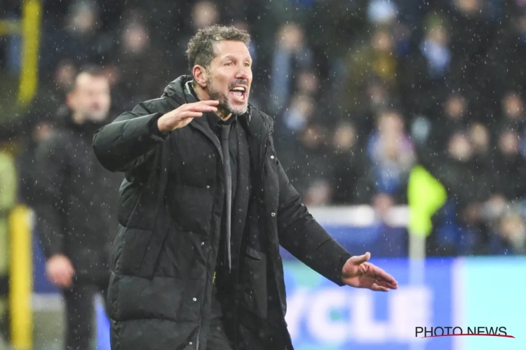 Atl&eacute;tico-coach Diego Simeone heeft Club Brugge h&eacute;&eacute;l goed in de gaten gehouden dit weekend