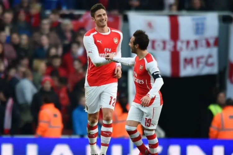 Arsenal aan de leiding na zege tegen Mirallas en Lukaku