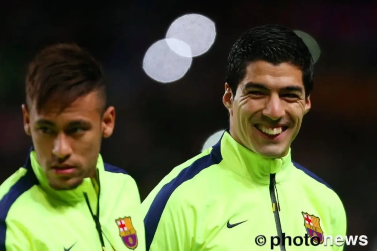 VIDEO: Suarez en Neymar dollen op training