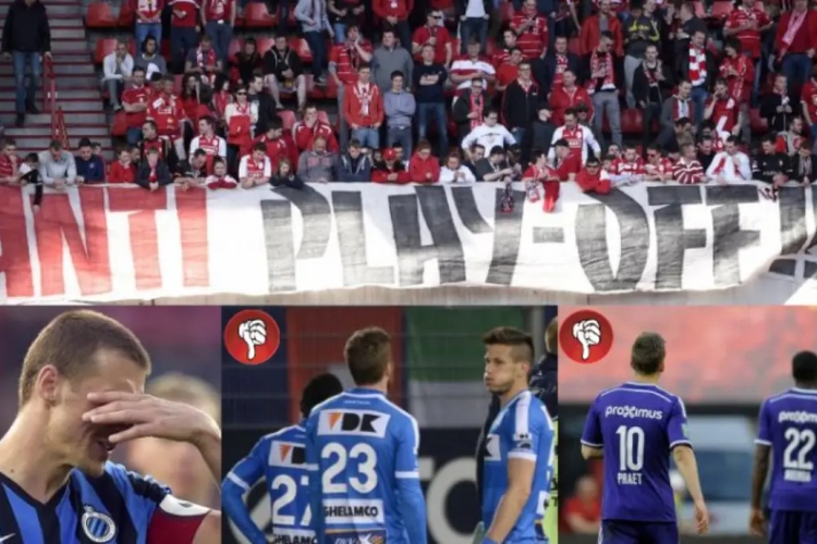 Fans baas over play-offs, 'topploegen' floppen massaal