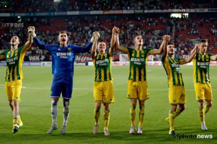 Ook Timothy Derijck waagt zich aan de specialiteit van het ADO-huis: de hakbal!