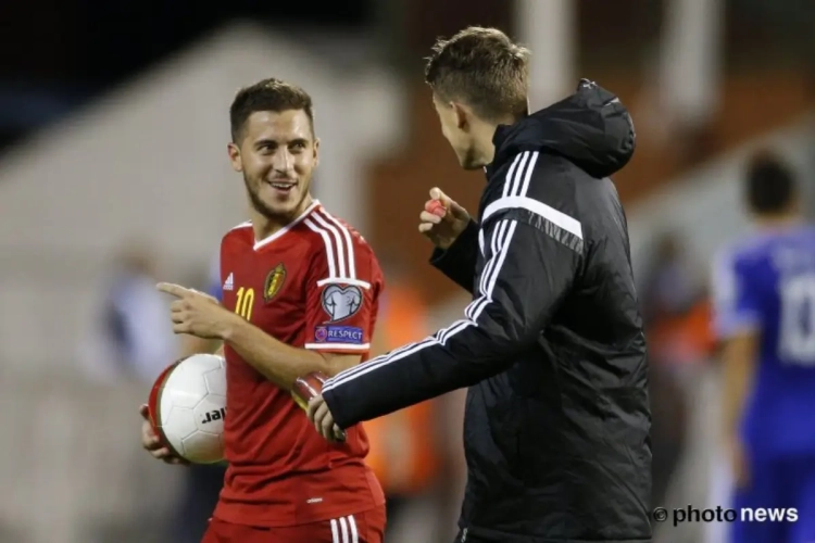 Hazard gaf zijn geheim voor de winning goal in Cyprus een dag eerder al prijs