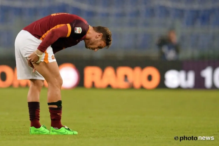 Zo'n slecht nieuws kreeg Totti nog nooit op zijn verjaardag