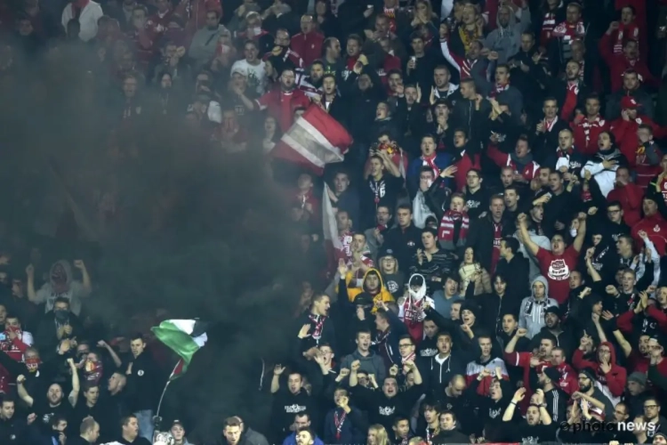 Fans Standard en Charleroi zorgen voor vuurwerk op Sclessin